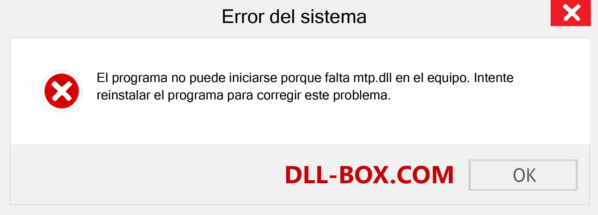 ¿Falta el archivo mtp.dll ?. Descargar para Windows 7, 8, 10 - Corregir mtp dll Missing Error en Windows, fotos, imágenes